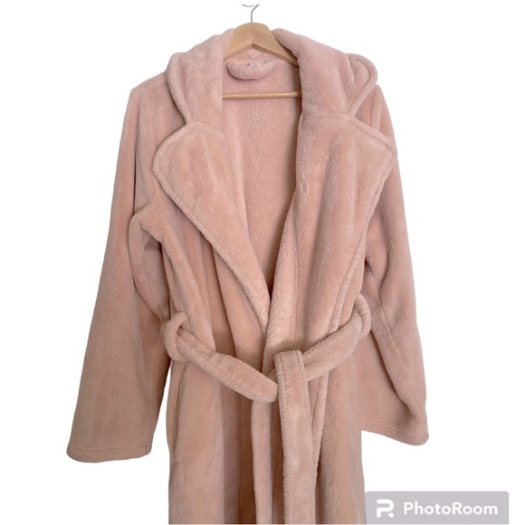💗 Nordstrom Bliss Plush Light Pink Robe Women’s Size Medium - Picture 2 of 7